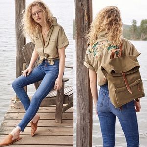 Madewell Tie-Front Safari Shirt